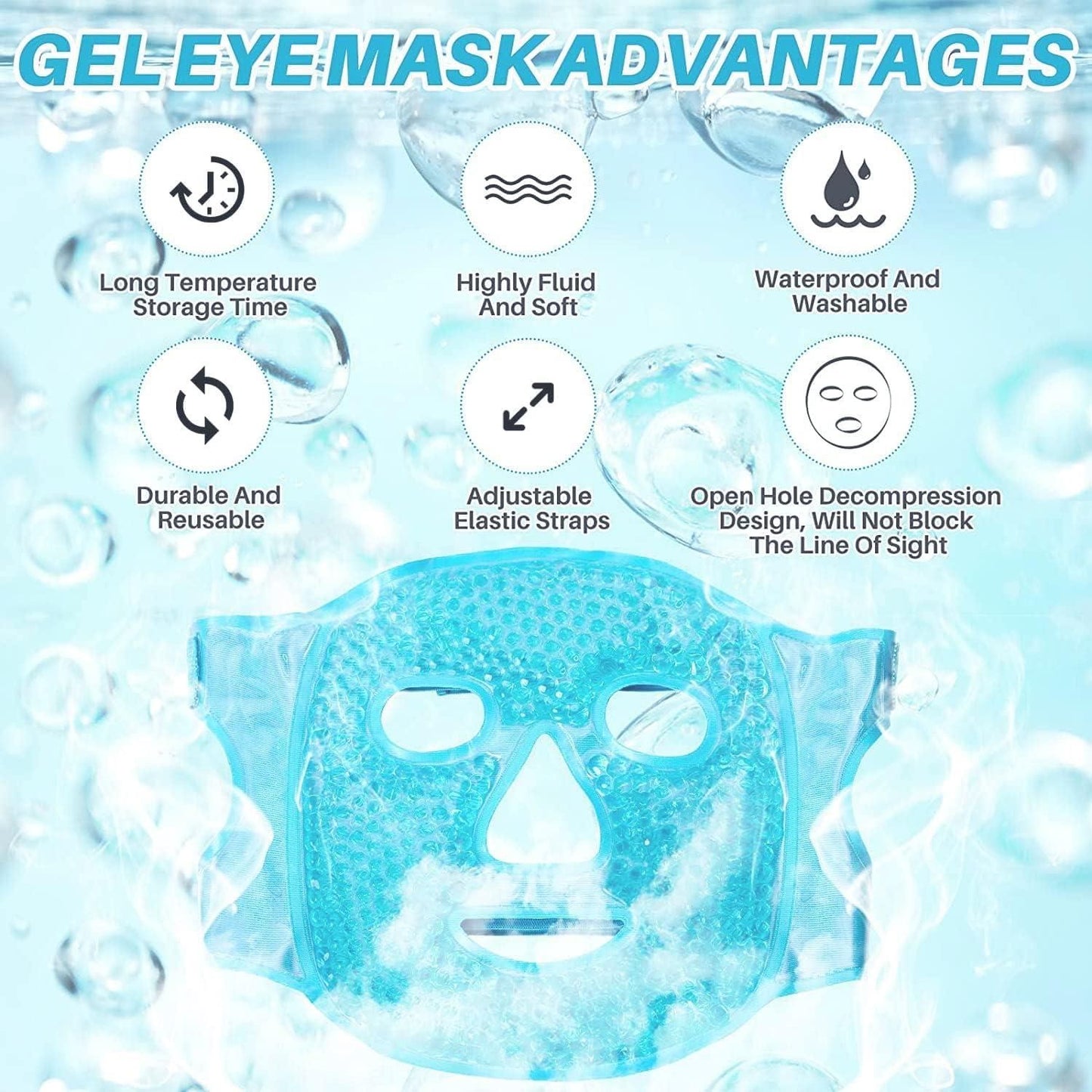 Frost Glow Cooling Gel Face Mask – Luxe Ice Therapy for Radiant, Rejuvenated Skin